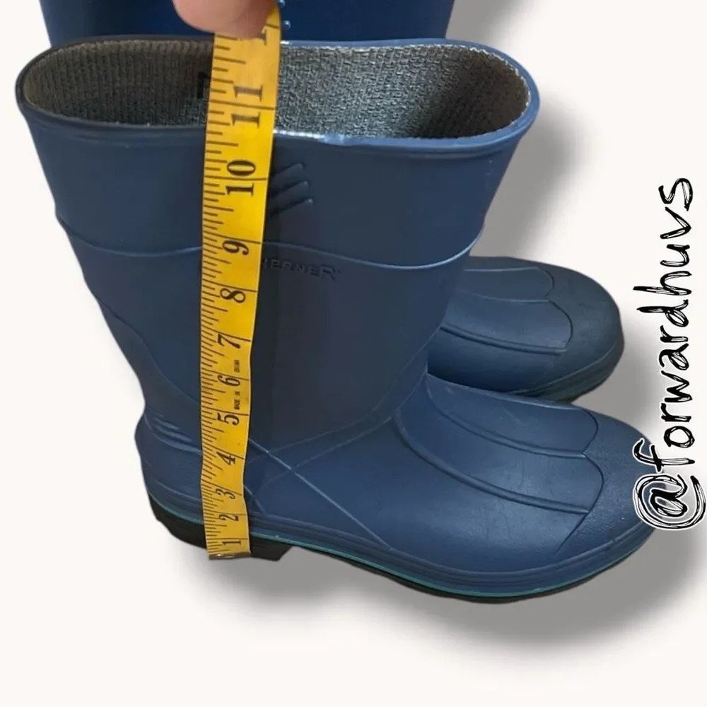 Northerner Waterproof Rain Boots Blue Kids Size 3